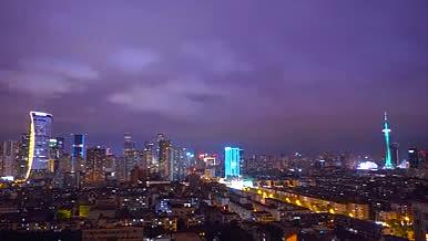 城市夜晚云层云海延时实拍4k视频的预览图
